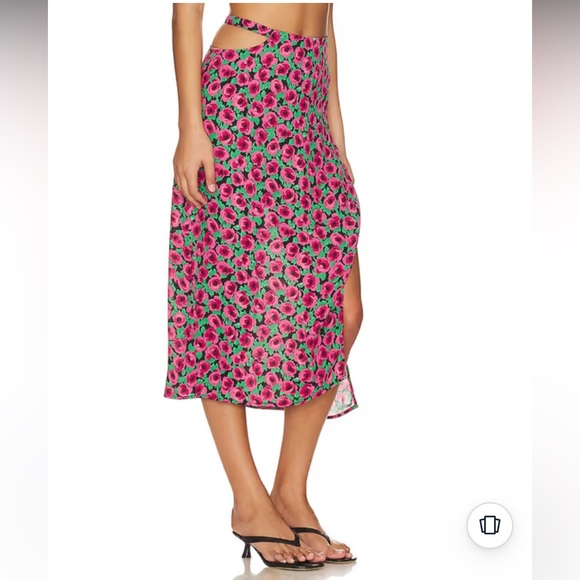 For Love & Lemons x Free People Barolo Midi Skirt | Size Large - Picture 3 of 16